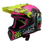 Kaciga LS2 Cross MX437 FAST II MINI GORILLA dečija ljubičasta L