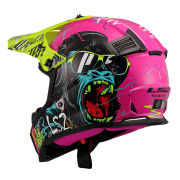 Kaciga LS2 Cross MX437 FAST II MINI GORILLA dečija ljubičasta L