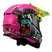 Kaciga LS2 Cross MX437 FAST II MINI GORILLA dečija ljubičasta L