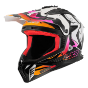 Kaciga LS2 Cross MX708 FAST II WASH bela XXL