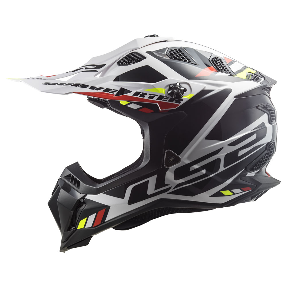 Kaciga LS2 Cross MX700 SUBVERTER EVO II STOMP crno bela 3XL