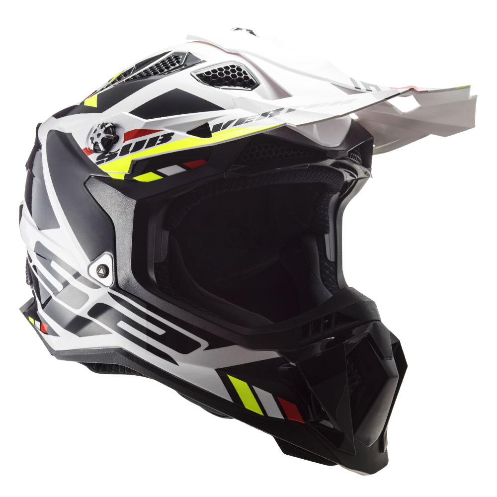 Kaciga LS2 Cross MX700 SUBVERTER EVO II STOMP crno bela 3XL