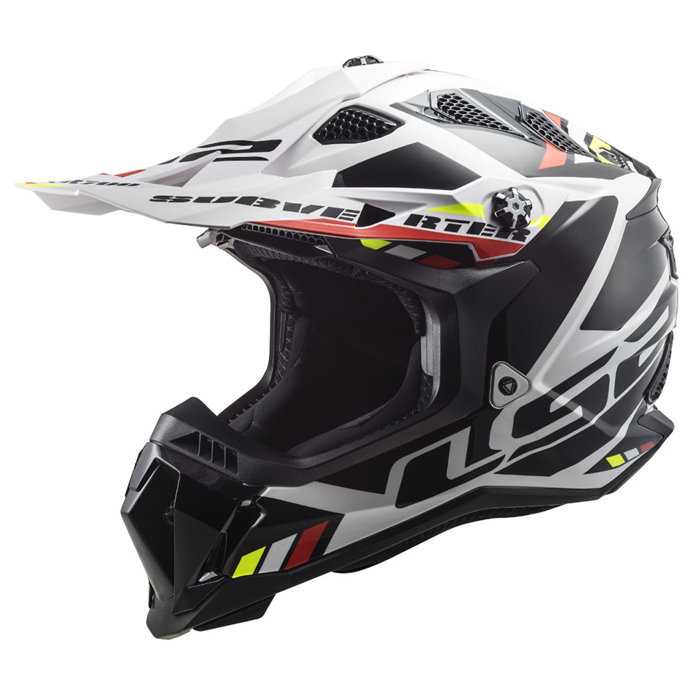 Kaciga LS2 Cross MX700 SUBVERTER EVO II STOMP crno bela 3XL