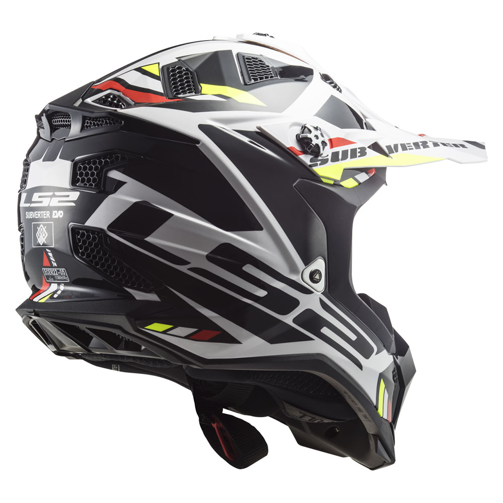Kaciga LS2 Cross MX700 SUBVERTER EVO II STOMP crno bela 3XL