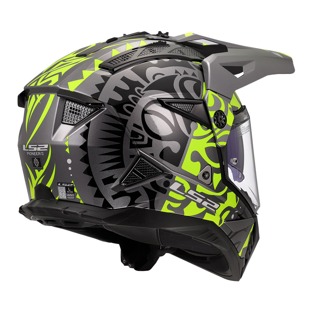 Kaciga LS2 Cross MX702 PIONEER II RANGI žuta XL