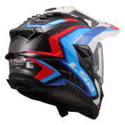 Kaciga LS2 Cross MX701 EXPLORER CARBON FRONTIER II belo plavo crvena XL