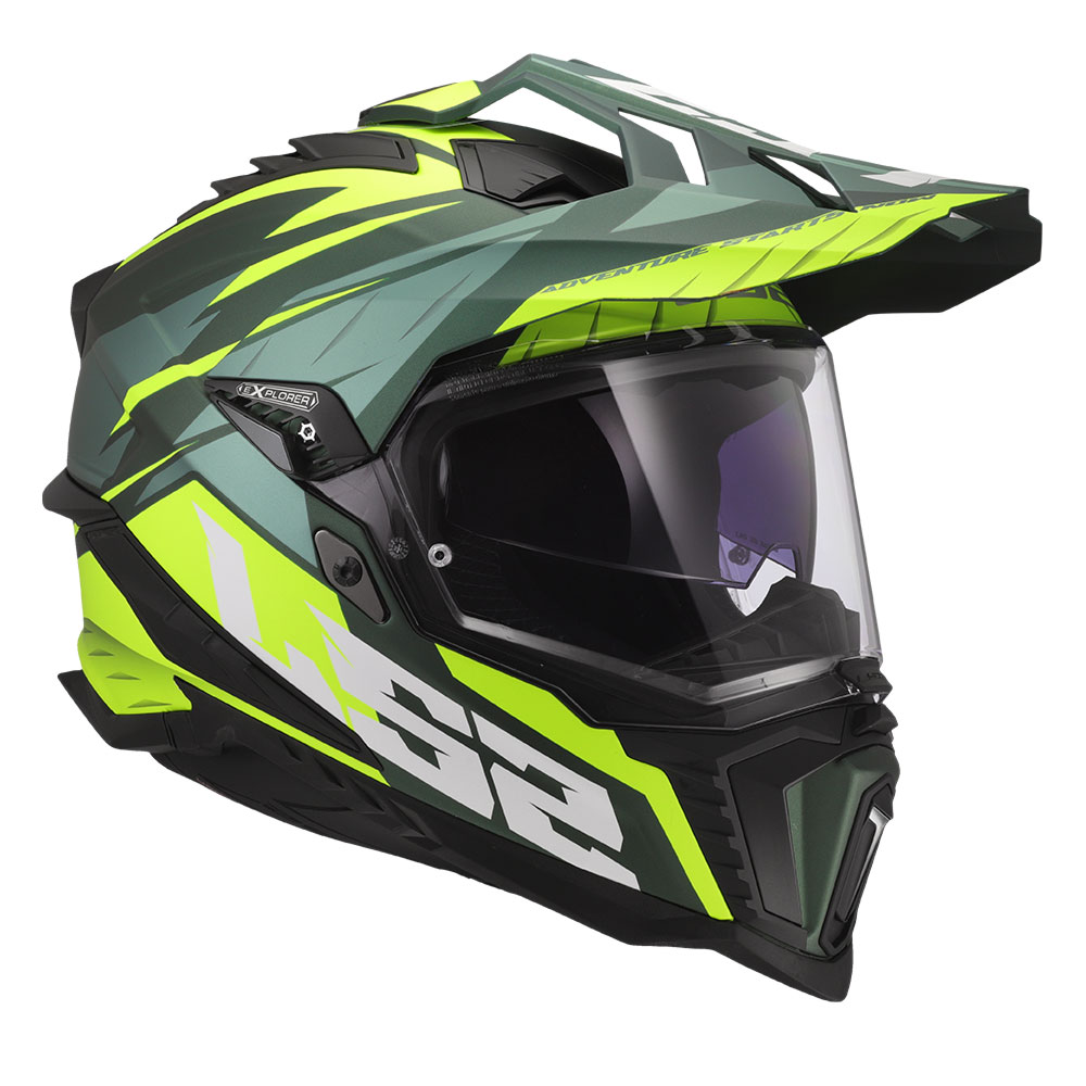 Kaciga LS2 Cross MX701 EXPLORER SPIRE zeleno žuta M