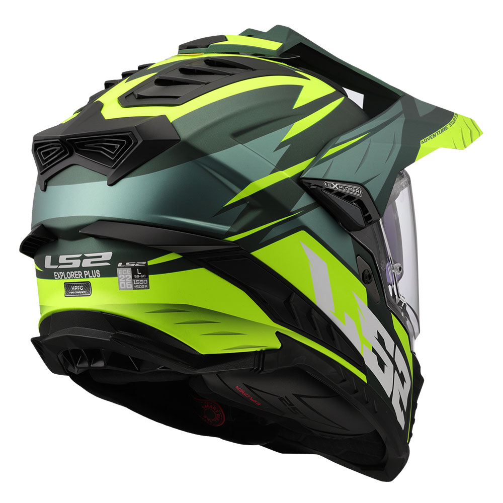 Kaciga LS2 Cross MX701 EXPLORER SPIRE zeleno žuta M