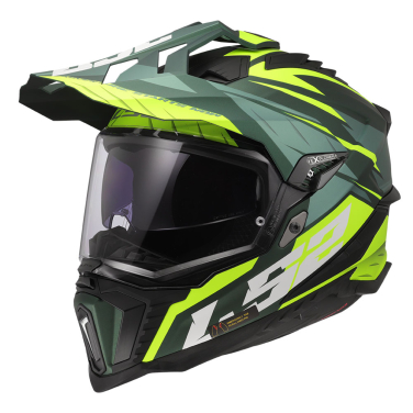 Kaciga LS2 Cross MX701 EXPLORER SPIRE zeleno žuta M