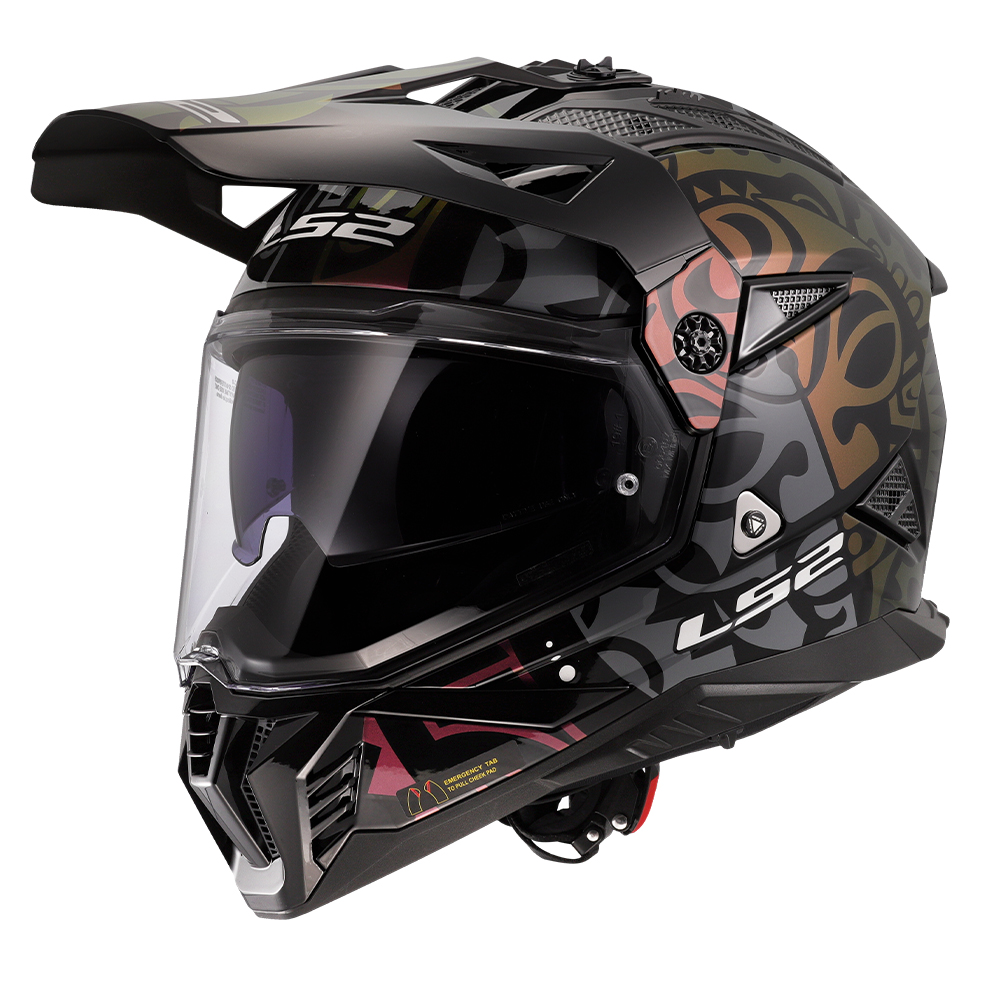 Kaciga LS2 Cross MX702 PIONEER II RANGI crna M