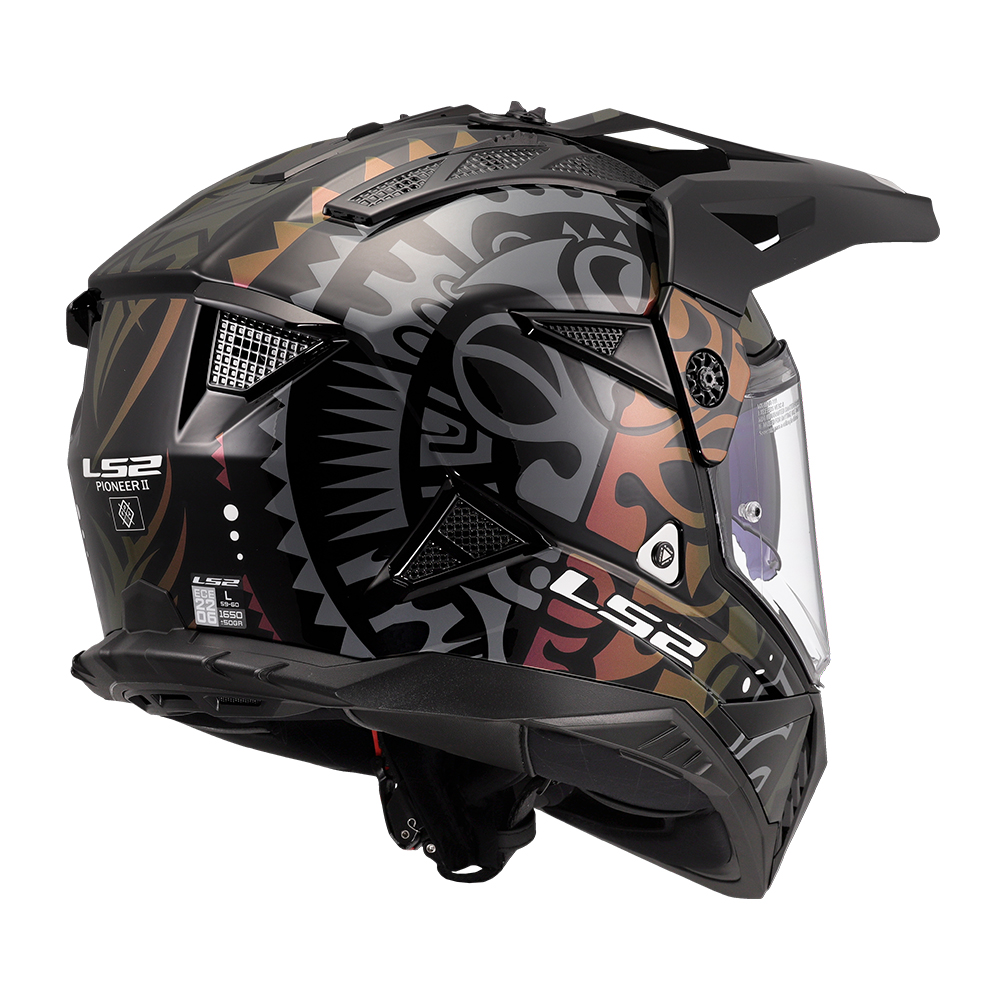 Kaciga LS2 Cross MX702 PIONEER II RANGI crna