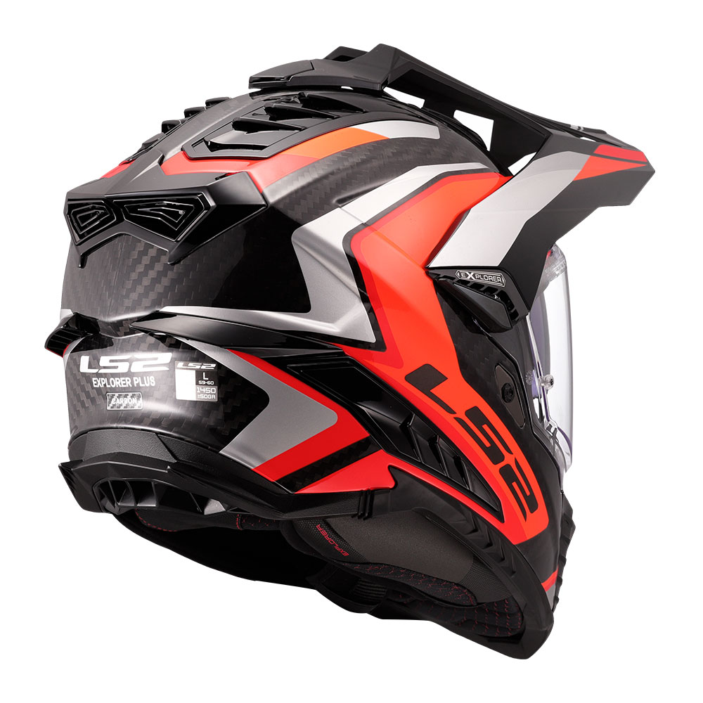 Kaciga LS2 Cross MX701 EXPLORER CARBON FRONTIER II narandžasta
