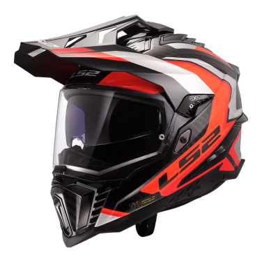 Kaciga LS2 Cross MX701 EXPLORER CARBON FRONTIER II narandžasta
