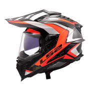 Kaciga LS2 Cross MX701 EXPLORER CARBON FRONTIER II narandžasta