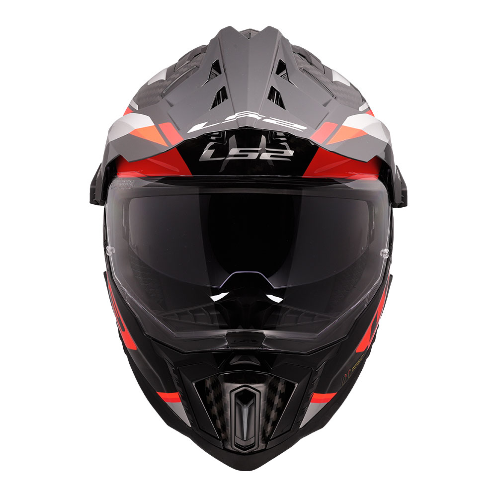 Kaciga LS2 Cross MX701 EXPLORER CARBON FRONTIER II narandžasta