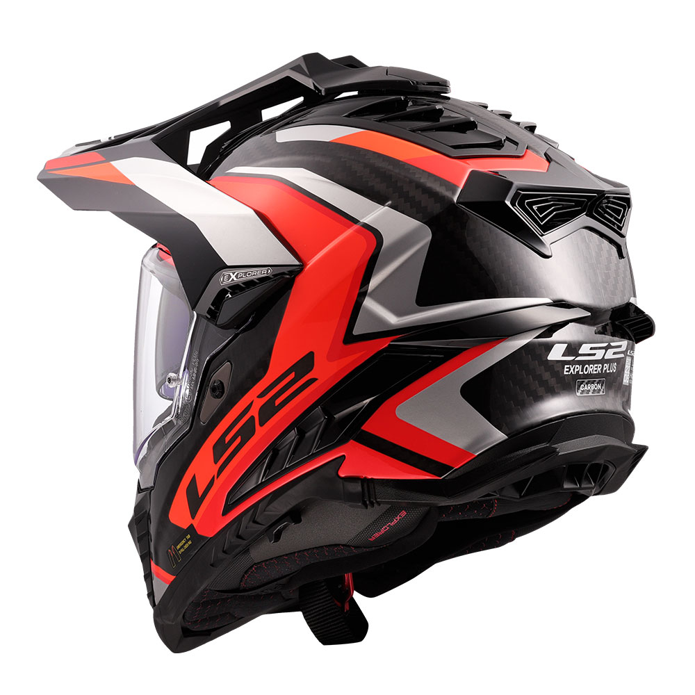 Kaciga LS2 Cross MX701 EXPLORER CARBON FRONTIER II narandžasta