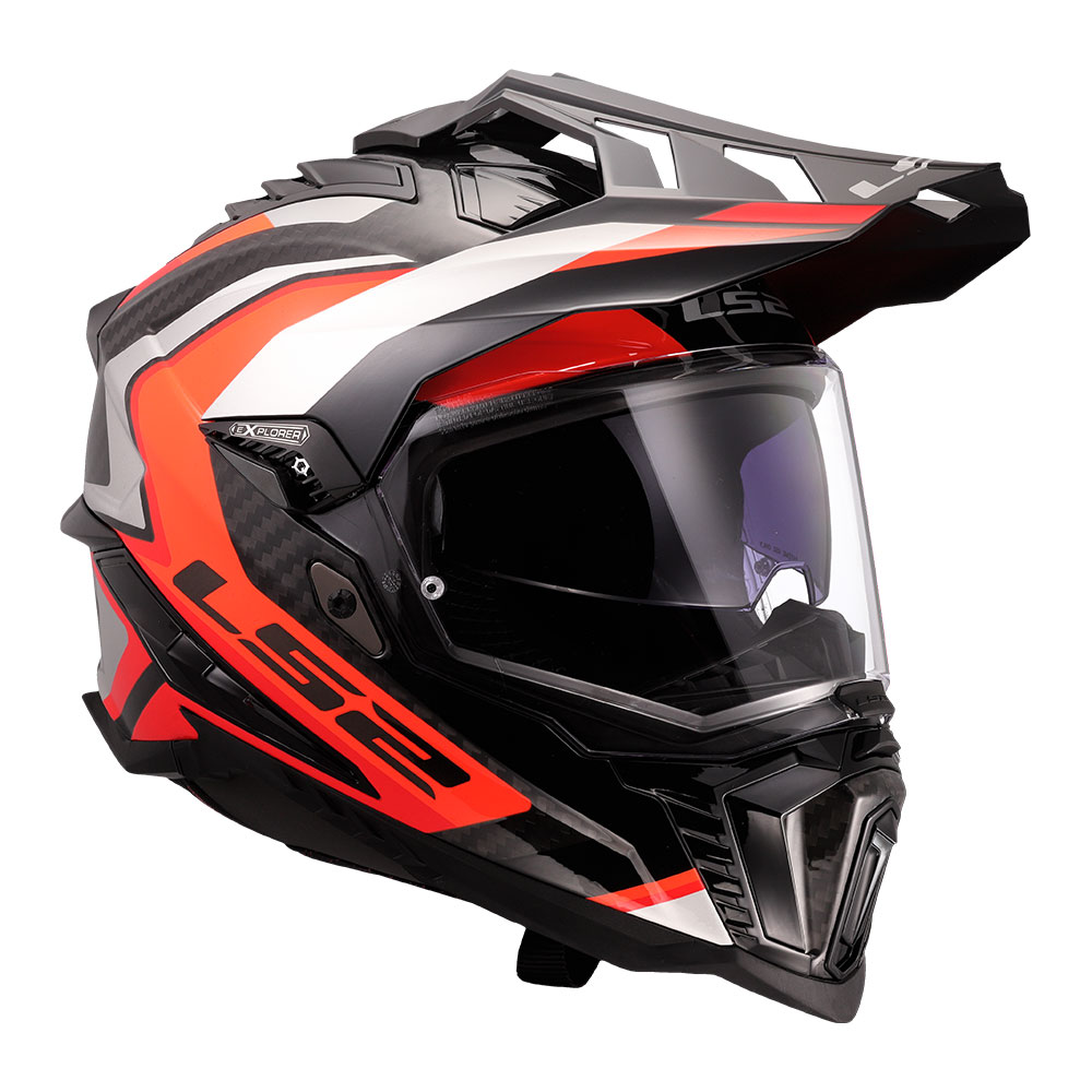 Kaciga LS2 Cross MX701 EXPLORER CARBON FRONTIER II narandžasta