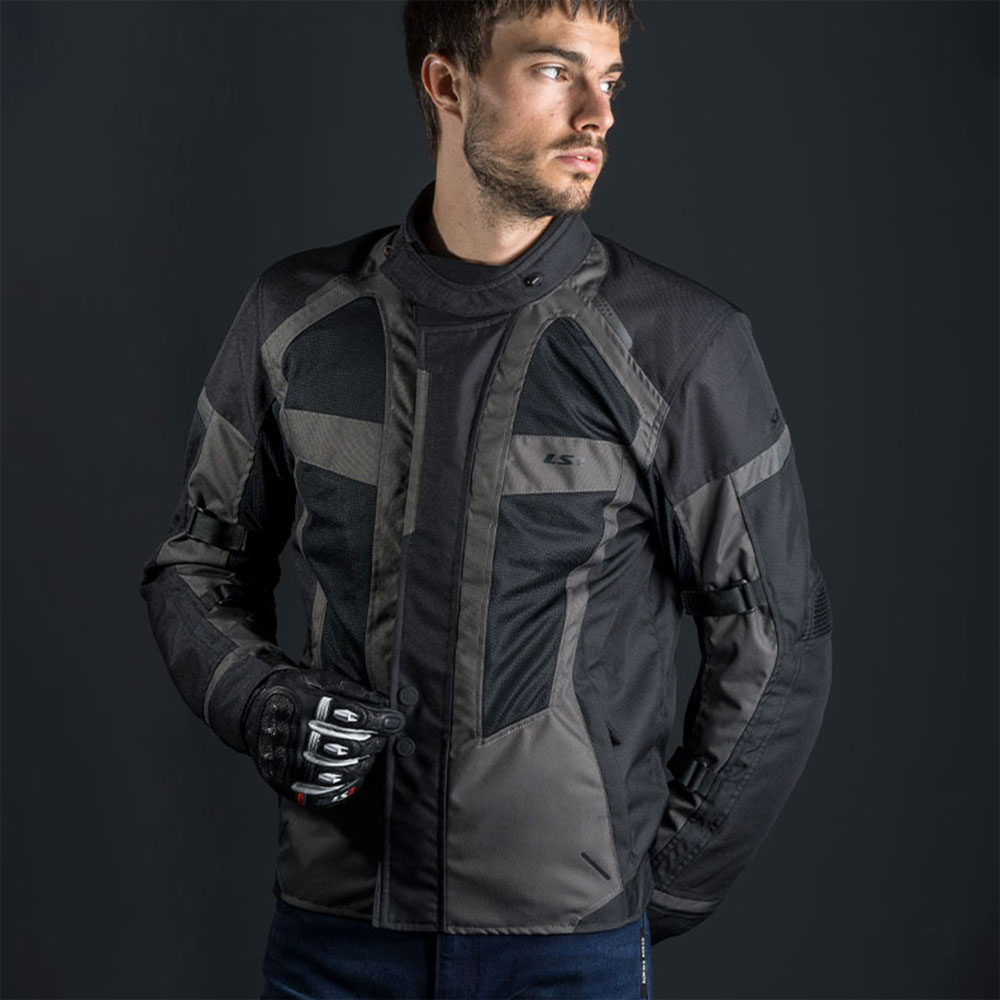 Jakna LS2 SCOUT MAN crno siva XL