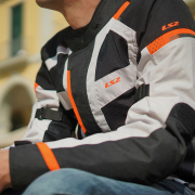 Jakna LS2 SCOUT MAN crno siva narandžasta L