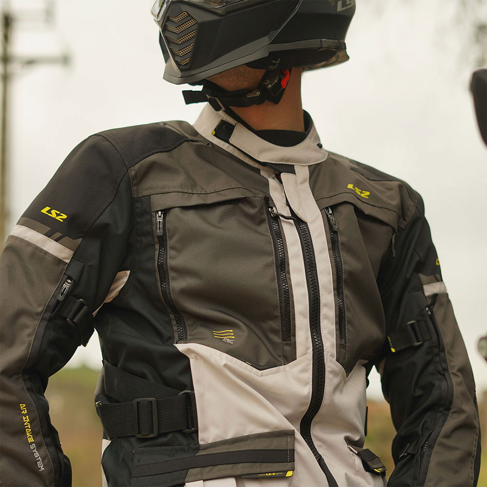 Jakna LS2 NORWAY muška crno siva žuta XL