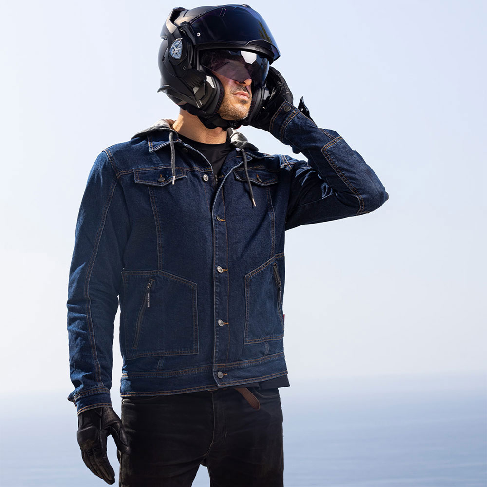 Jakna LS2 OAKY muška tamno plava 3XL