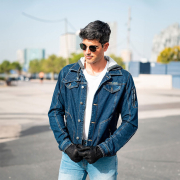 Jakna LS2 OAKY muška tamno plava 3XL