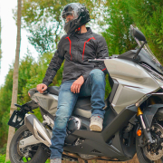 Jakna LS2 SEPANG muška crno crvena