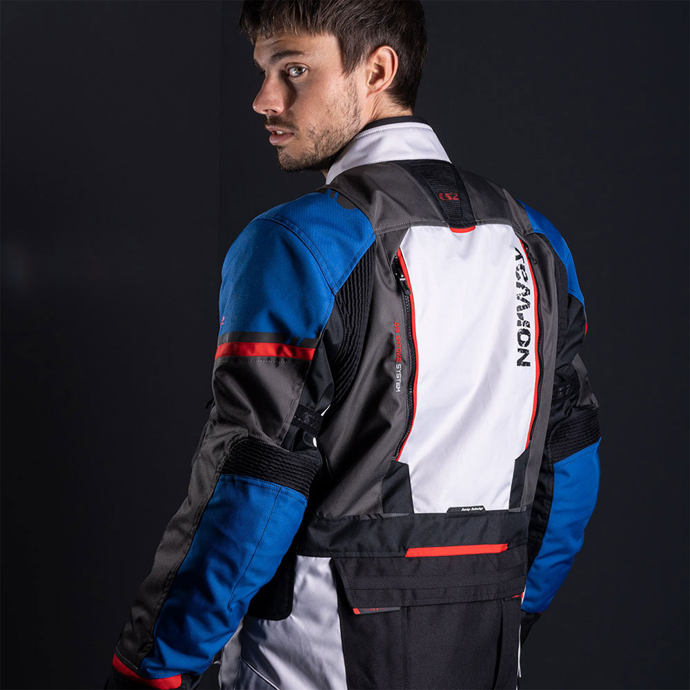 Jakna LS2 NORWAY muška plavo crno siva 4XL