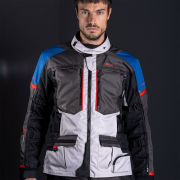 Jakna LS2 NORWAY muška plavo crno siva 4XL