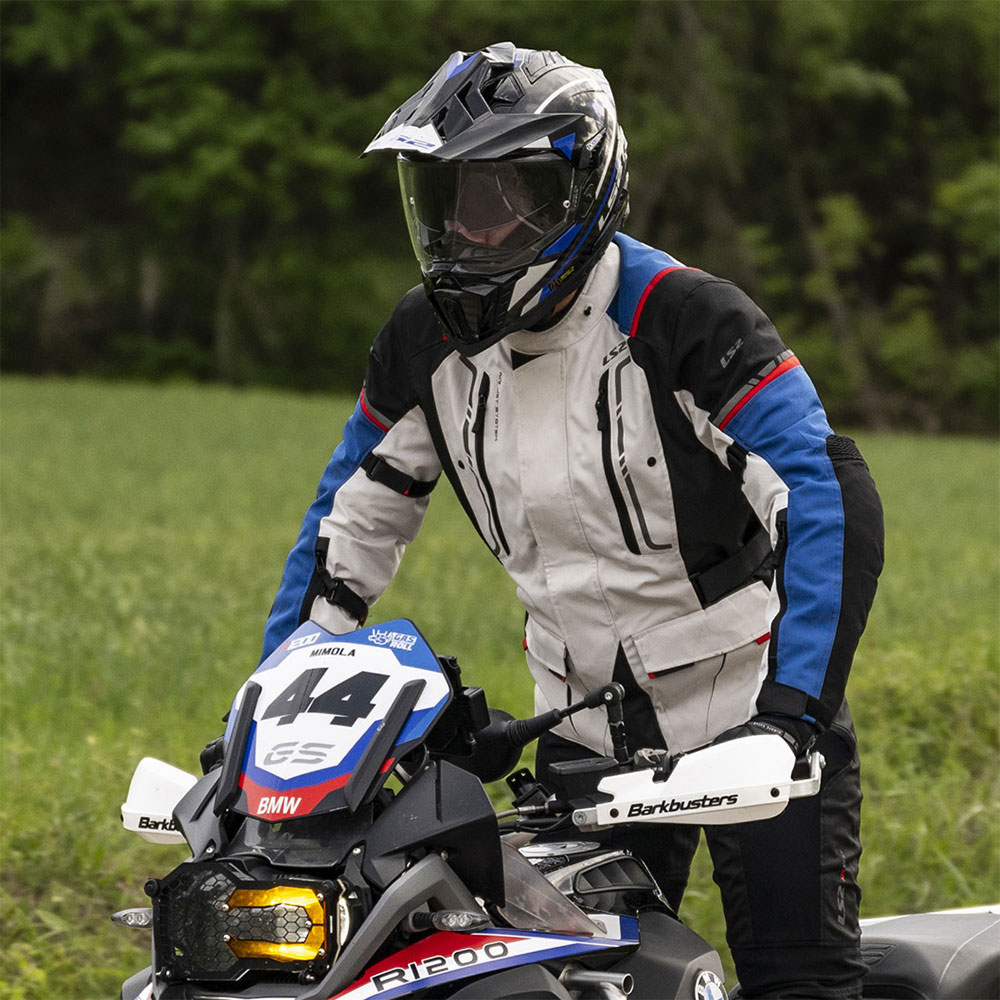 Jakna LS2 NARVIK muška plavo crno crvena 3XL