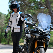 Jakna LS2 NARVIK muška plavo crno crvena XL