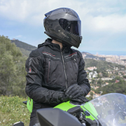 Jakna LS2 ZIRCONIUM muška crno crvena XL
