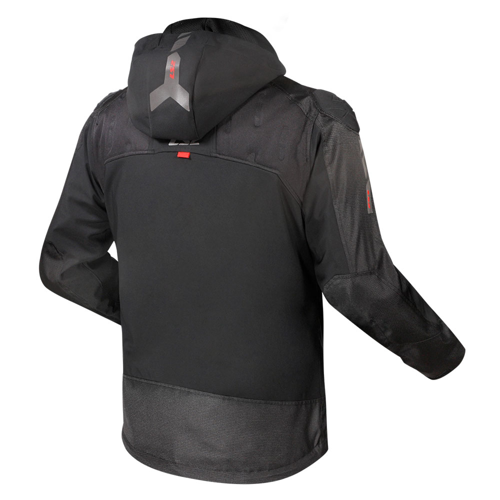 Jakna LS2 ZIRCONIUM muška crno crvena XL