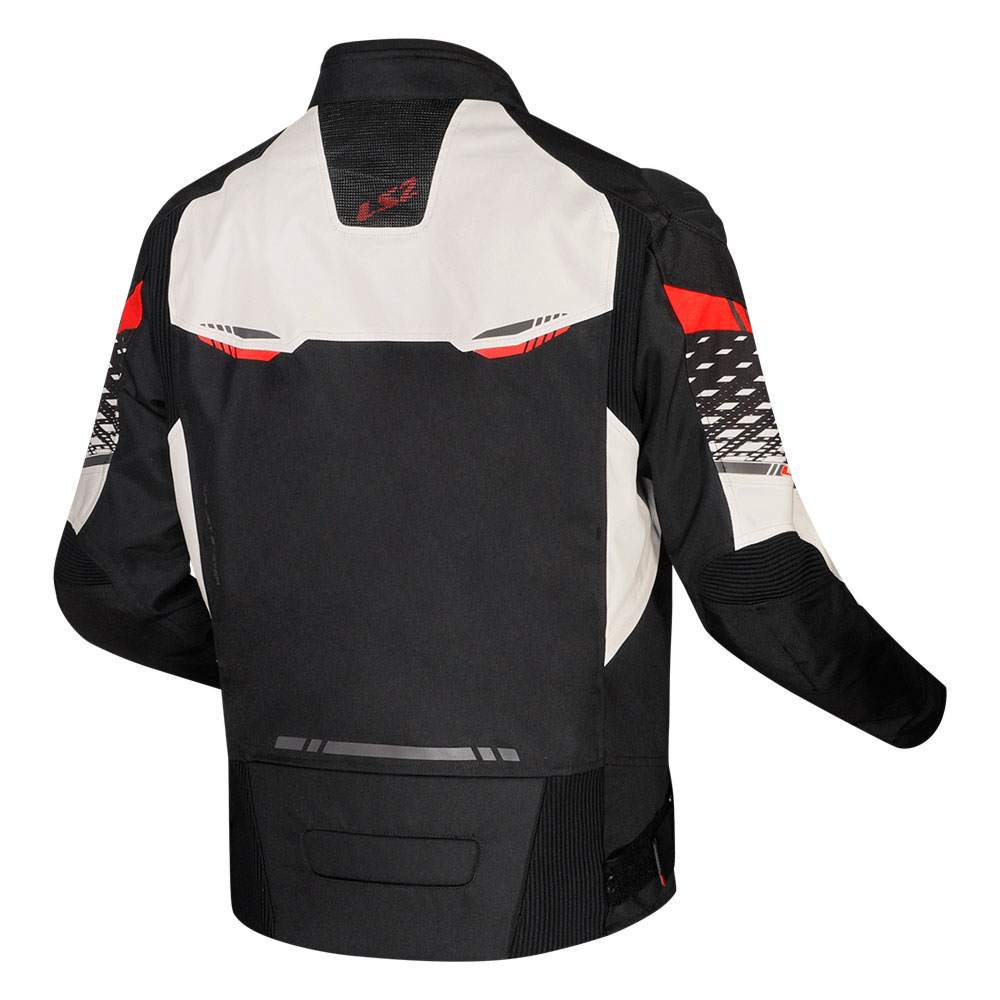 Jakna LS2 APEX muška crno belo crvena XL
