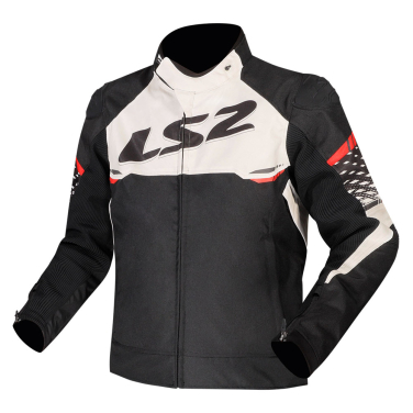 Jakna LS2 APEX muška crno belo crvena XL