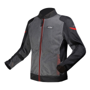 Jakna LS2 AIRY EVO muška sivo crno crvena XL