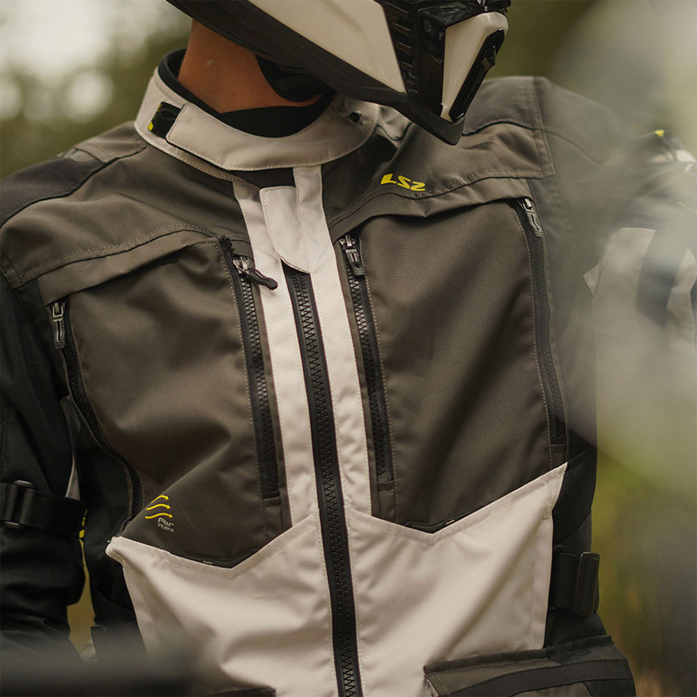 Jakna LS2 NORWAY muška crno siva žuta 3XL