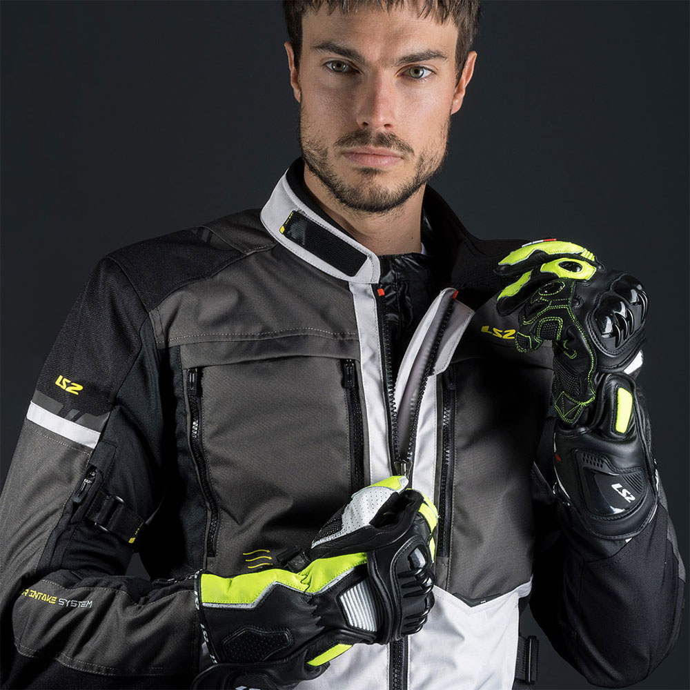 Jakna LS2 NORWAY muška crno siva žuta 3XL