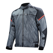 Jakna LS2 RIVA muška crno tamno sivo crvena 3XL