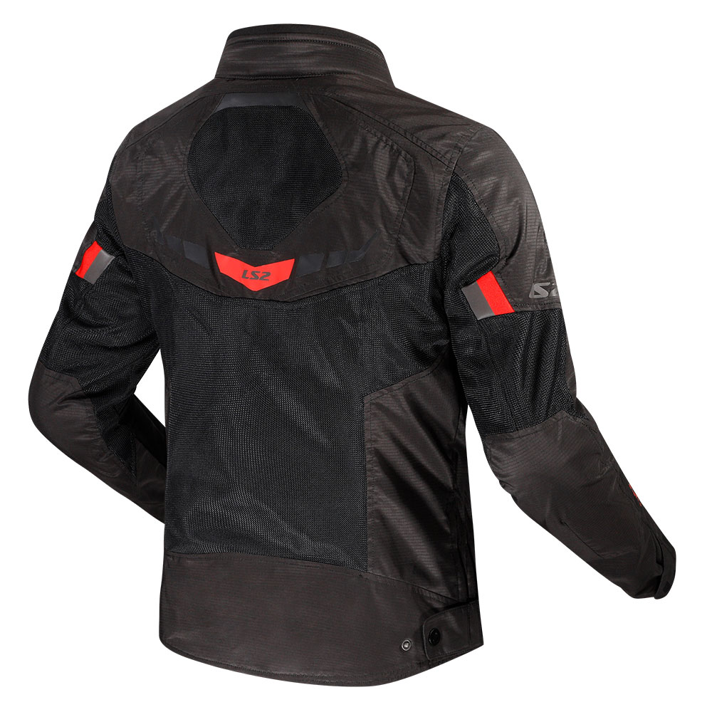 Jakna LS2 GARDA AIR muška crno crvena 4XL