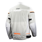 Jakna LS2 RIVA muška svetlo sivo narandžasta L