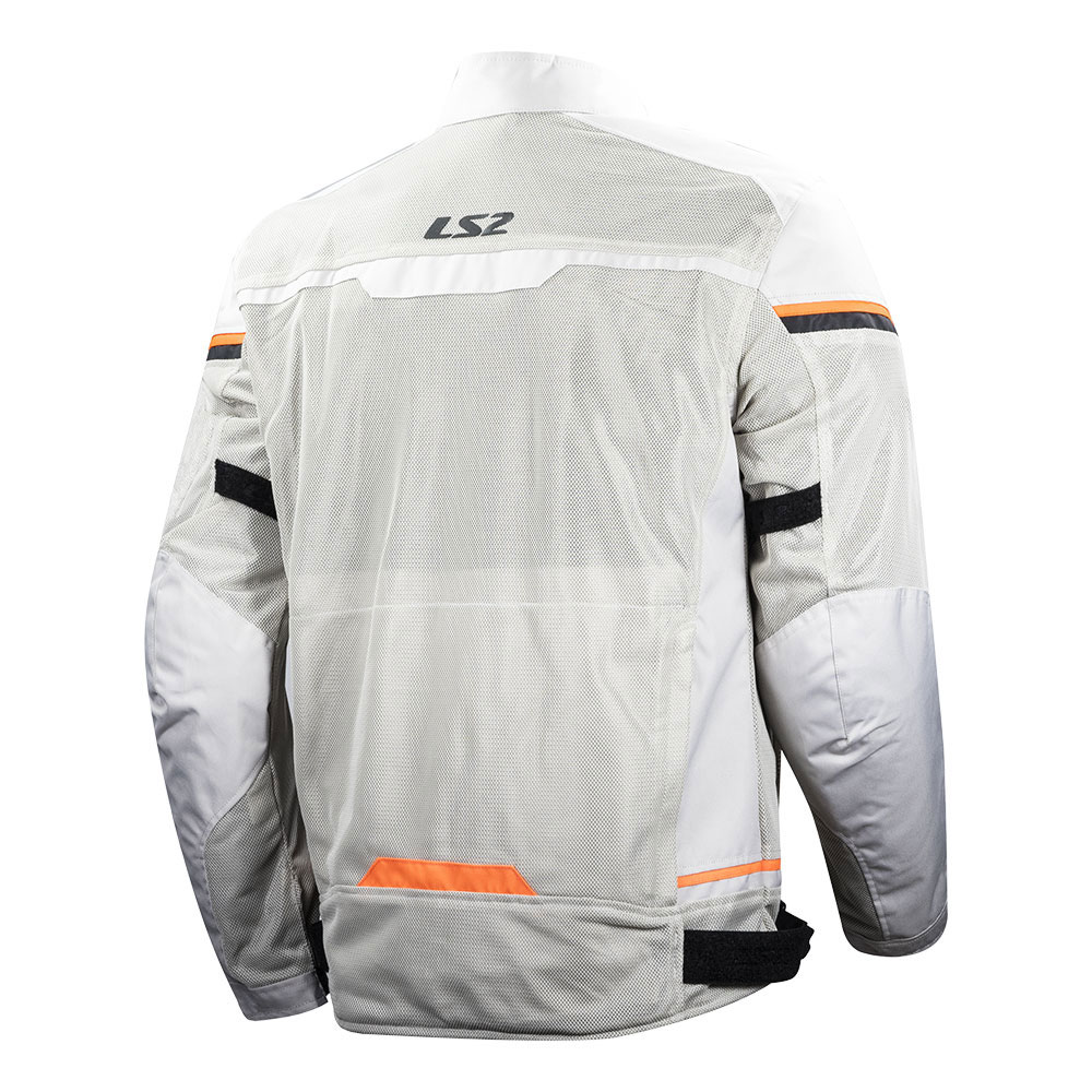 Jakna LS2 RIVA muška svetlo sivo narandžasta L