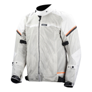 Jakna LS2 RIVA muška svetlo sivo narandžasta L