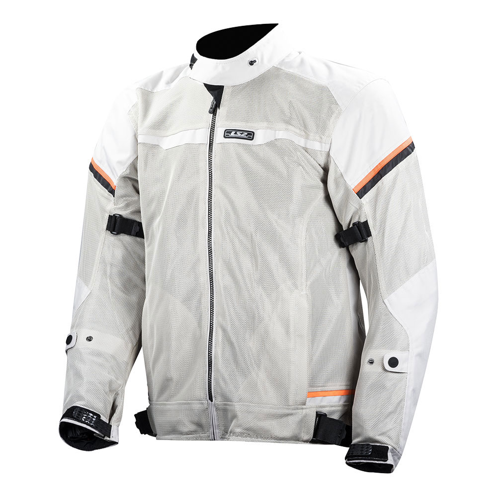 Jakna LS2 RIVA muška svetlo sivo narandžasta L