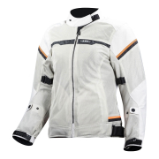 Jakna LS2 RIVA ženska svetlo sivo narandžasta M