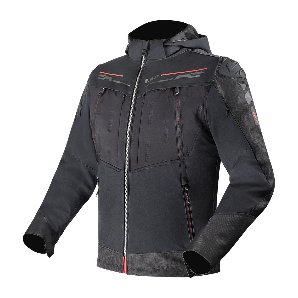 Jakna LS2 ZIRCONIUM EVO muška crno crvena XL