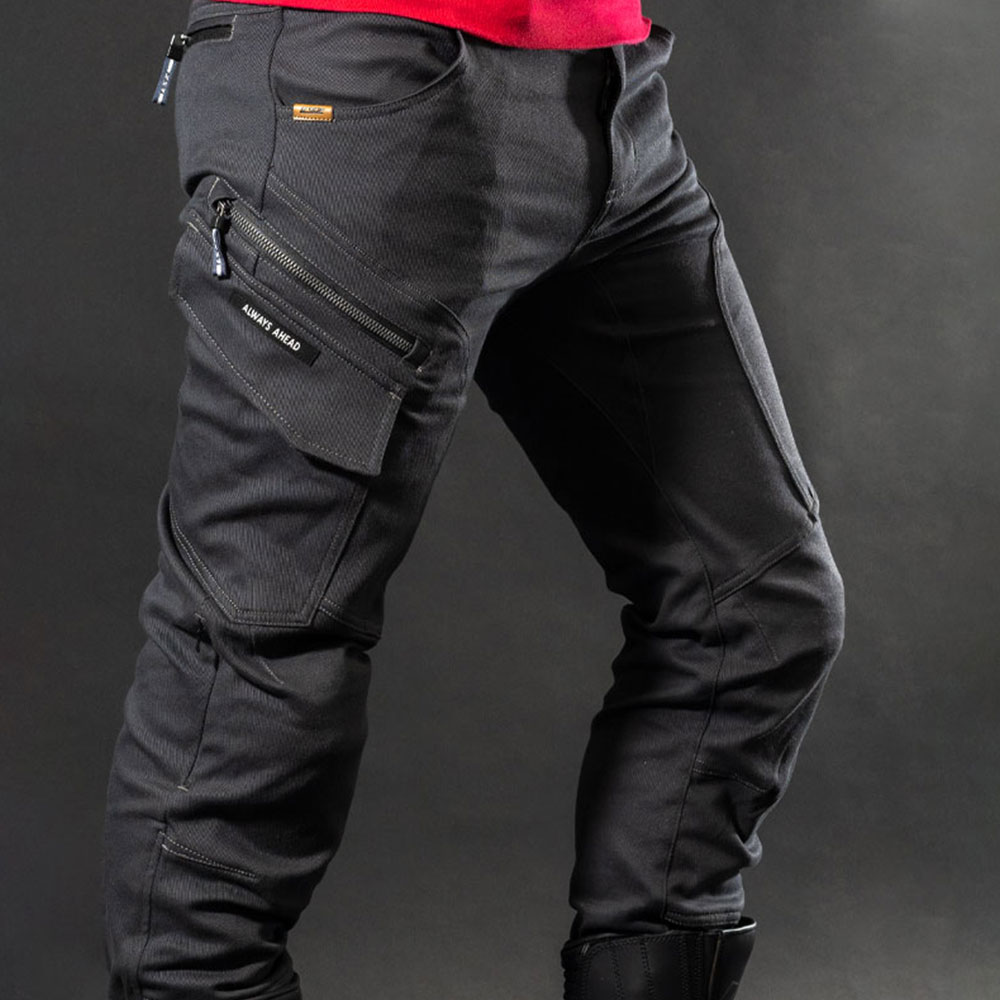 Pantalone LS2 STRAIGHT muške crno sive 4XL