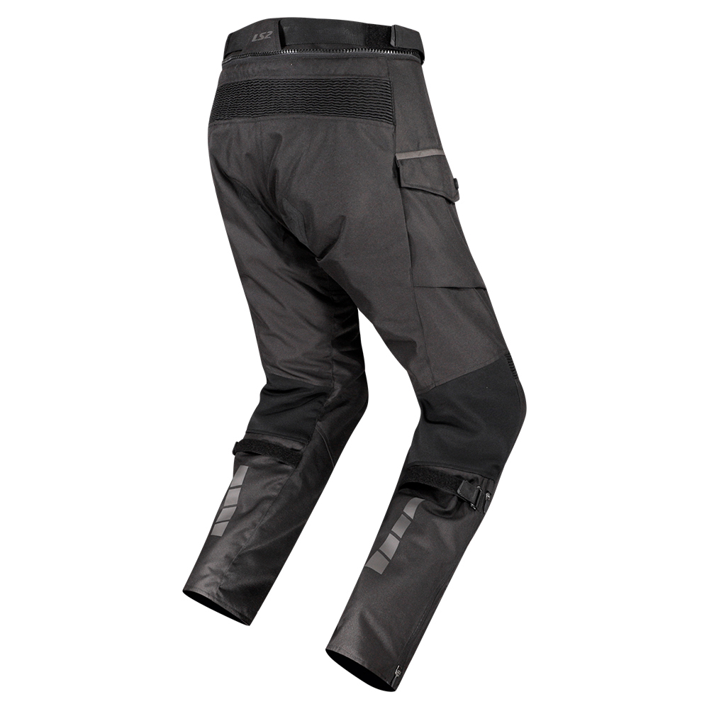 Pantalone LS2 TRAVEL REGULAR muške crno tamno sive 3XL