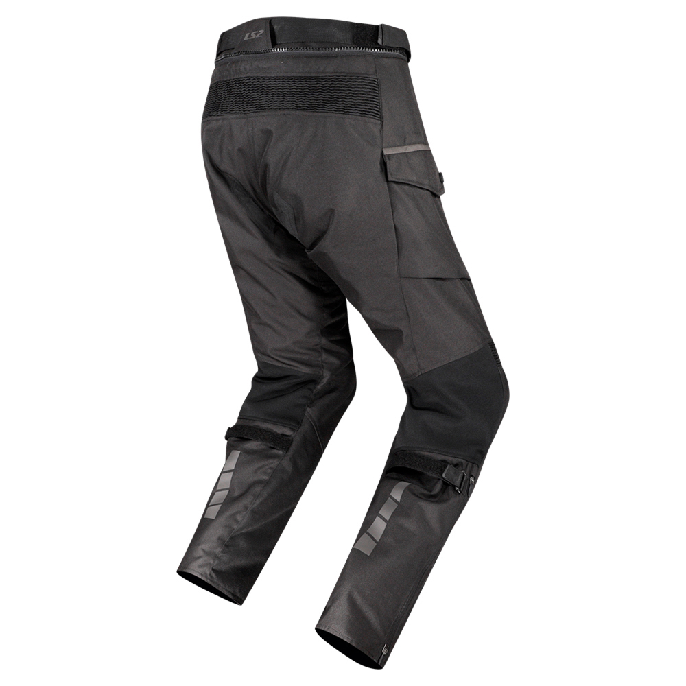 Pantalone LS2 TRAVEL LONG muške crno tamno sive duge