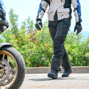 Pantalone LS2 TRAVEL LONG muške crno tamno sive duge XL